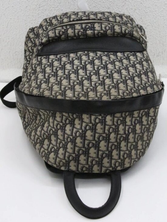 Dior Rider Oblique Jacquard Rider Backpack - Beige & Black main image 16